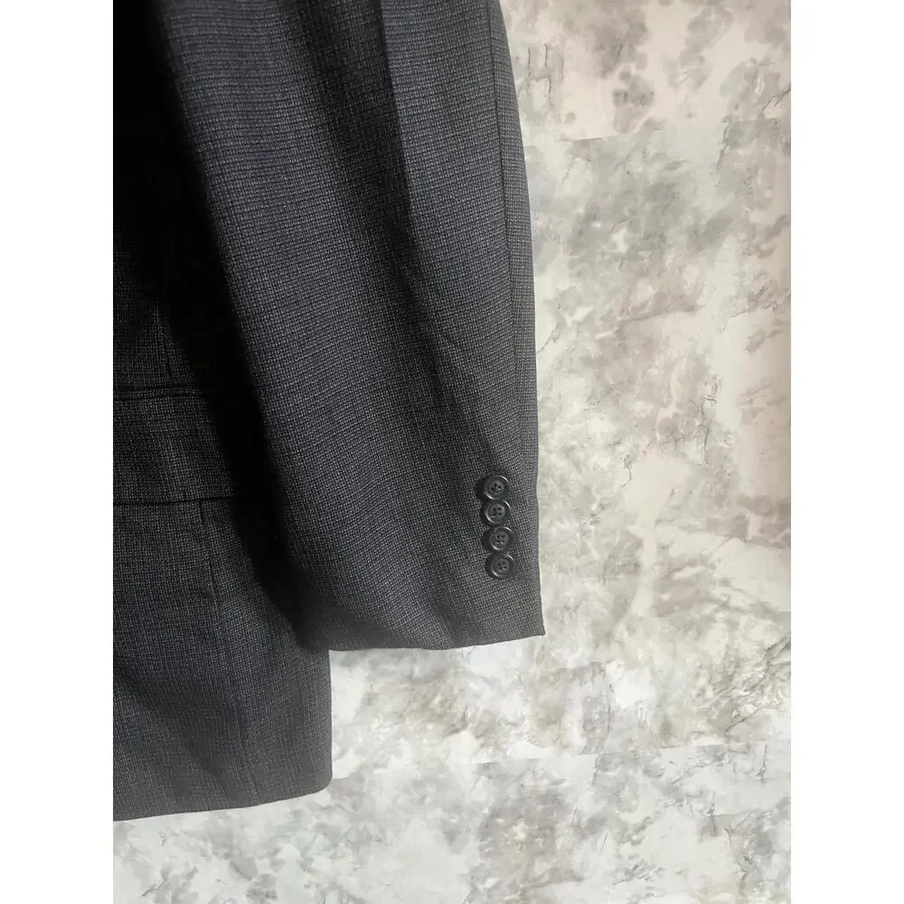 Jos A Banks‎ Mens Blue 40R Blazer Sports Coat Suit Jacket Wool